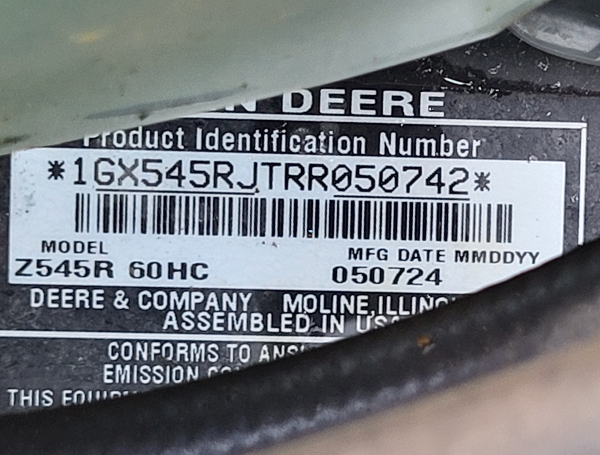 2024 John Deere Z545R Image 10