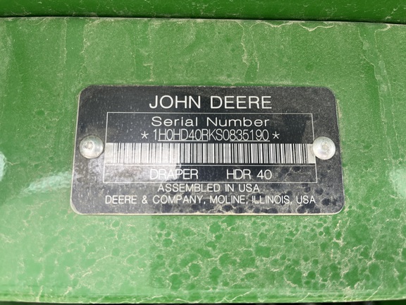 2025 John Deere HDR 40