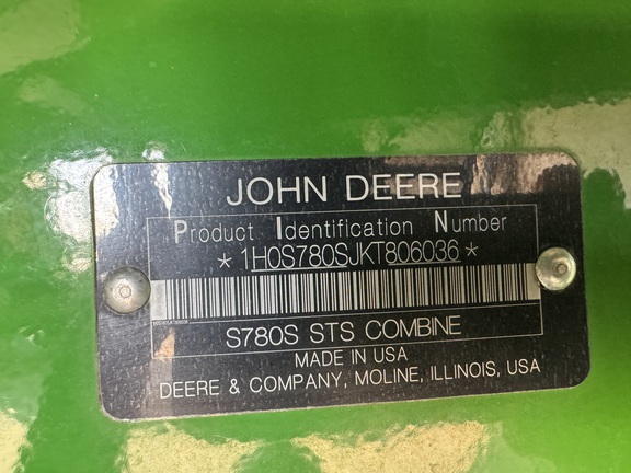 Photo of 2019 John Deere S780