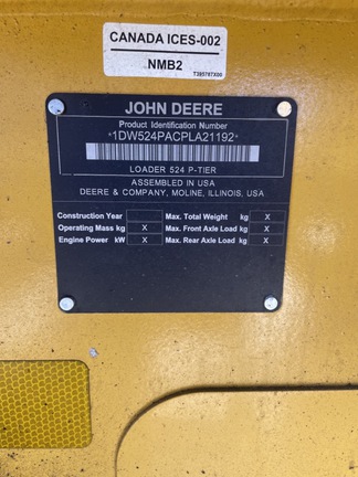 2024 John Deere 524 P