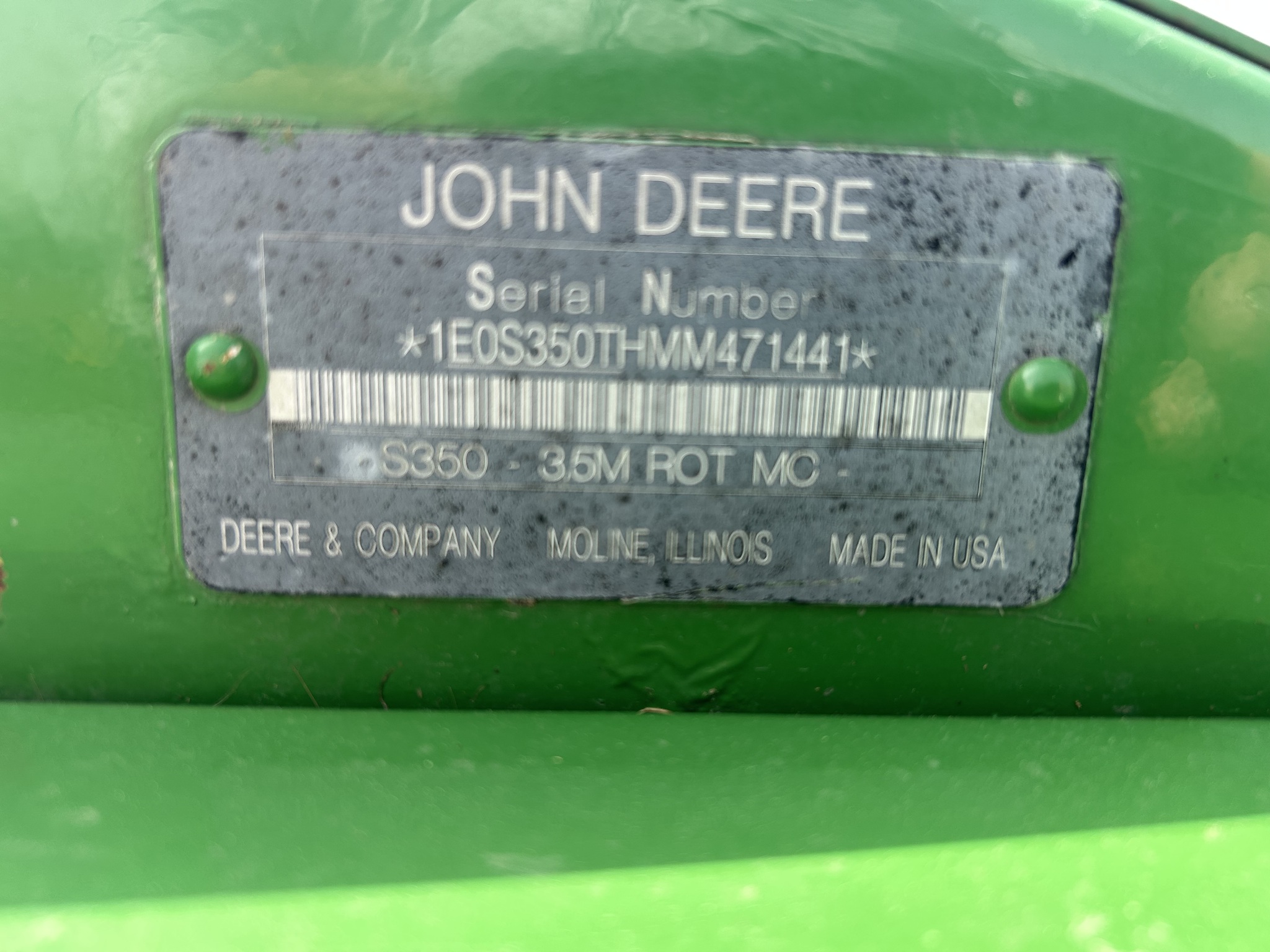  2021 John Deere S350 at Heritage Tractor in Anderson, MO