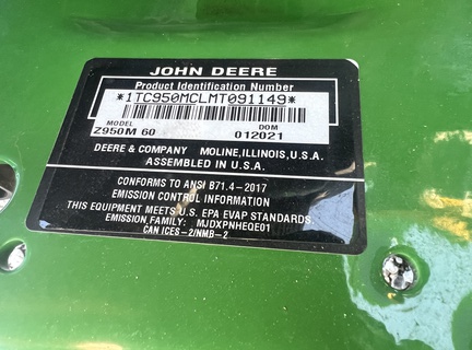 Photo of 2021 John Deere Z950M