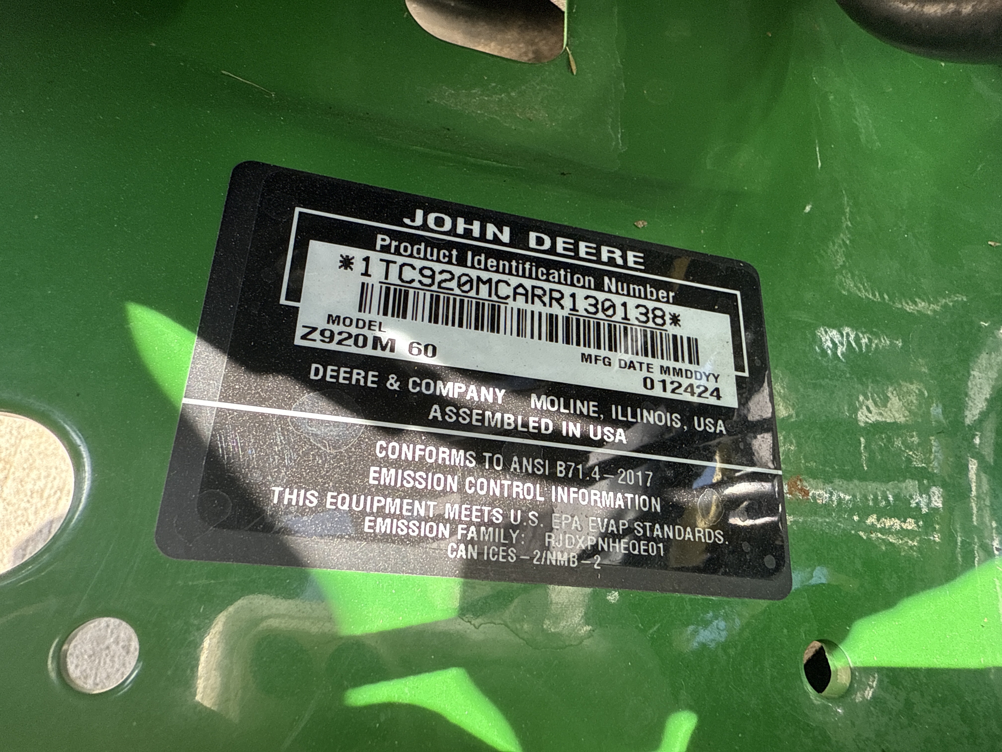 2024 John Deere Z920M Image 22