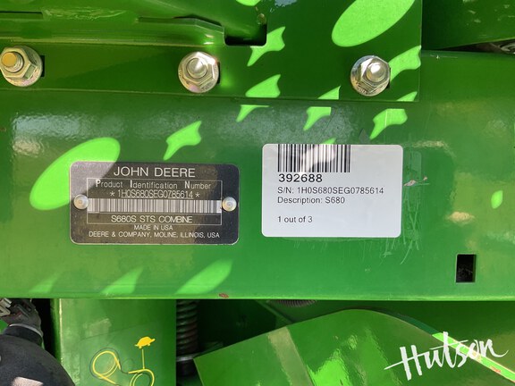 Photo of 2016 John Deere S680