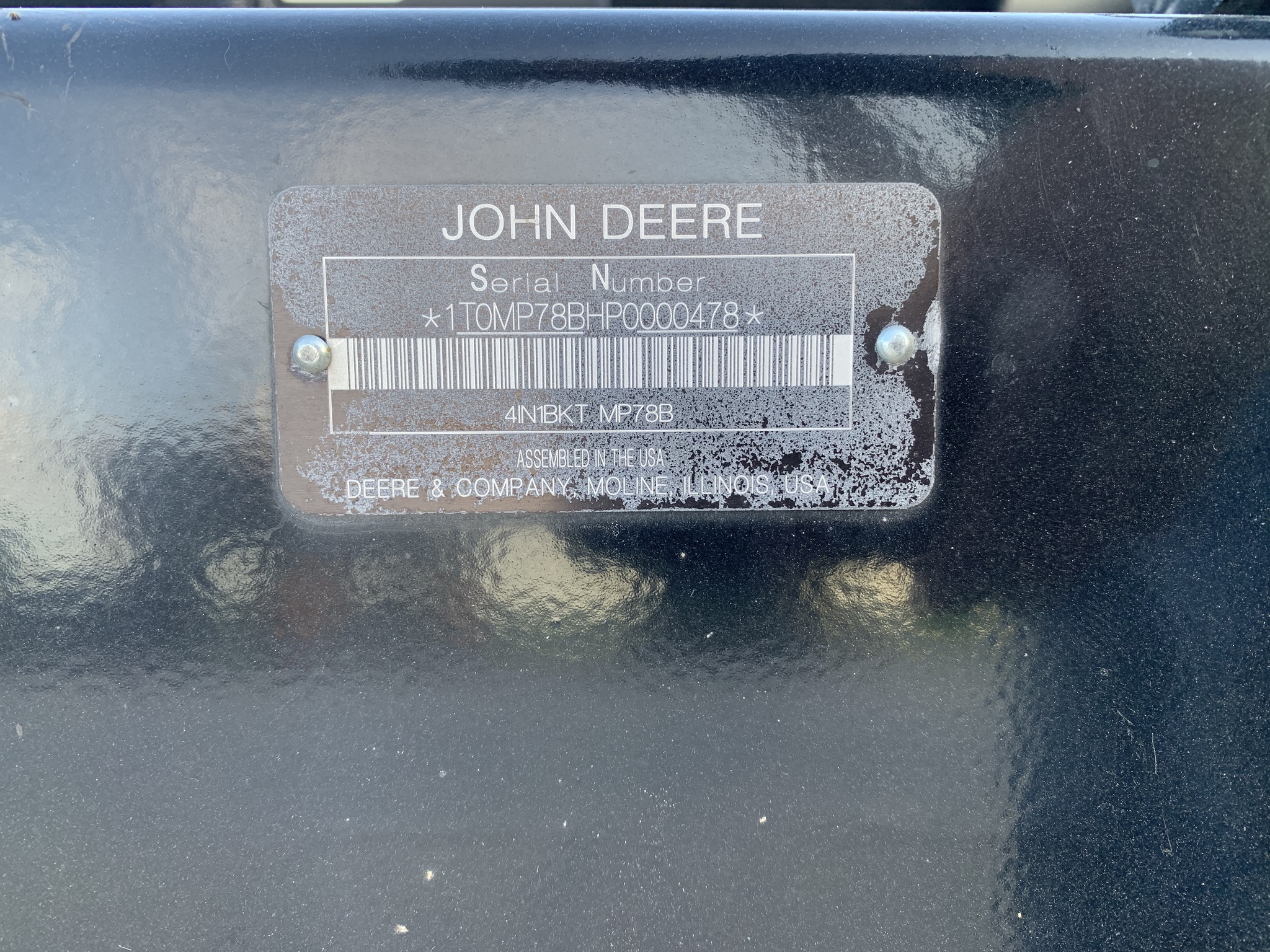 2023 John Deere MP78 Image 6
