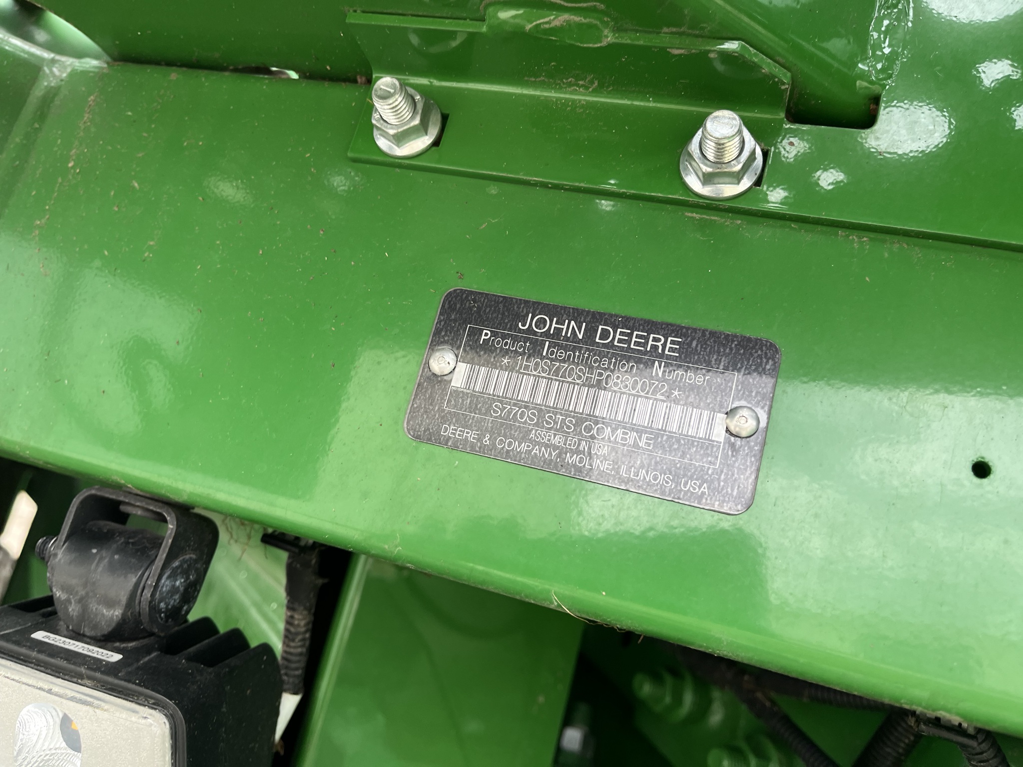  2024 John Deere S770 at Heritage Tractor in Clinton, MO
