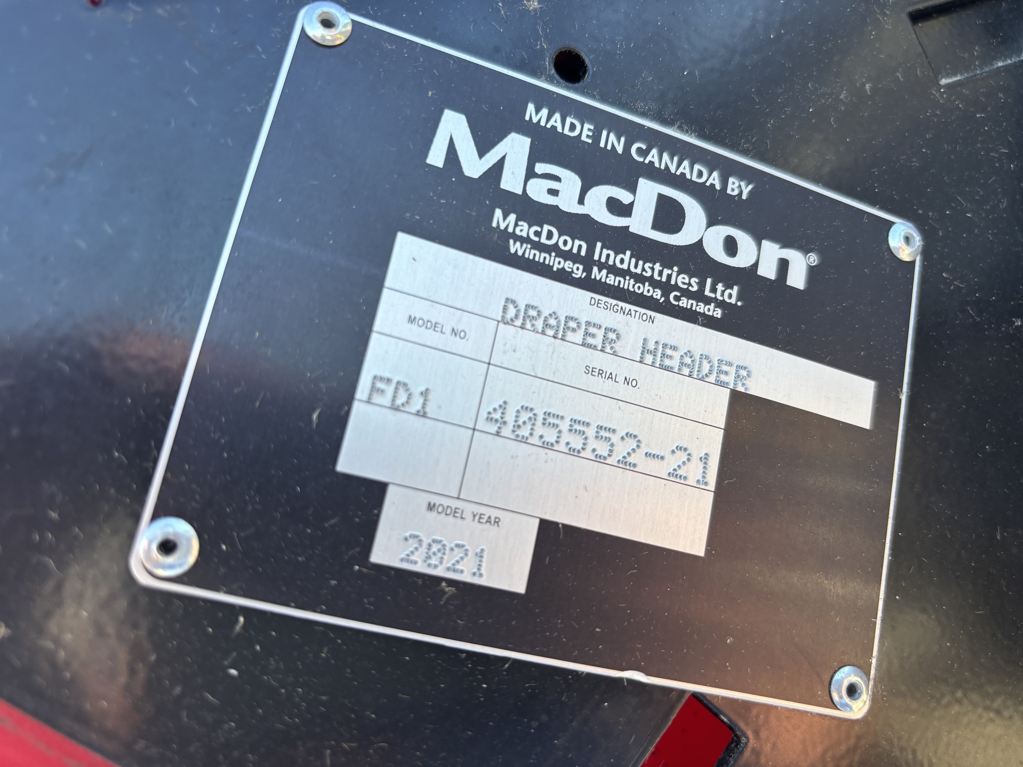 2021 MacDon FD145 Image 3