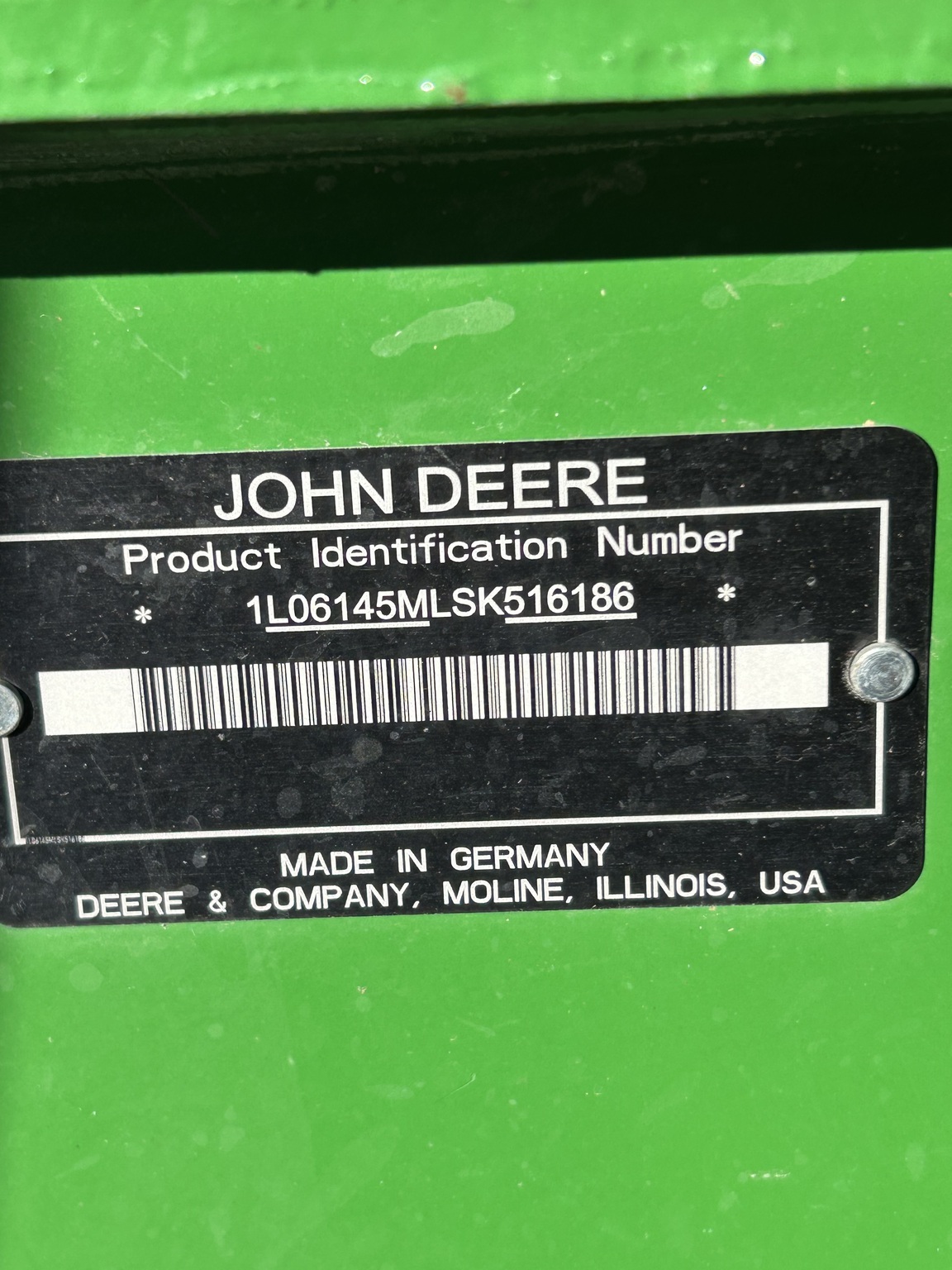  2025 John Deere 6M 145 at Heritage Tractor in Macomb, IL