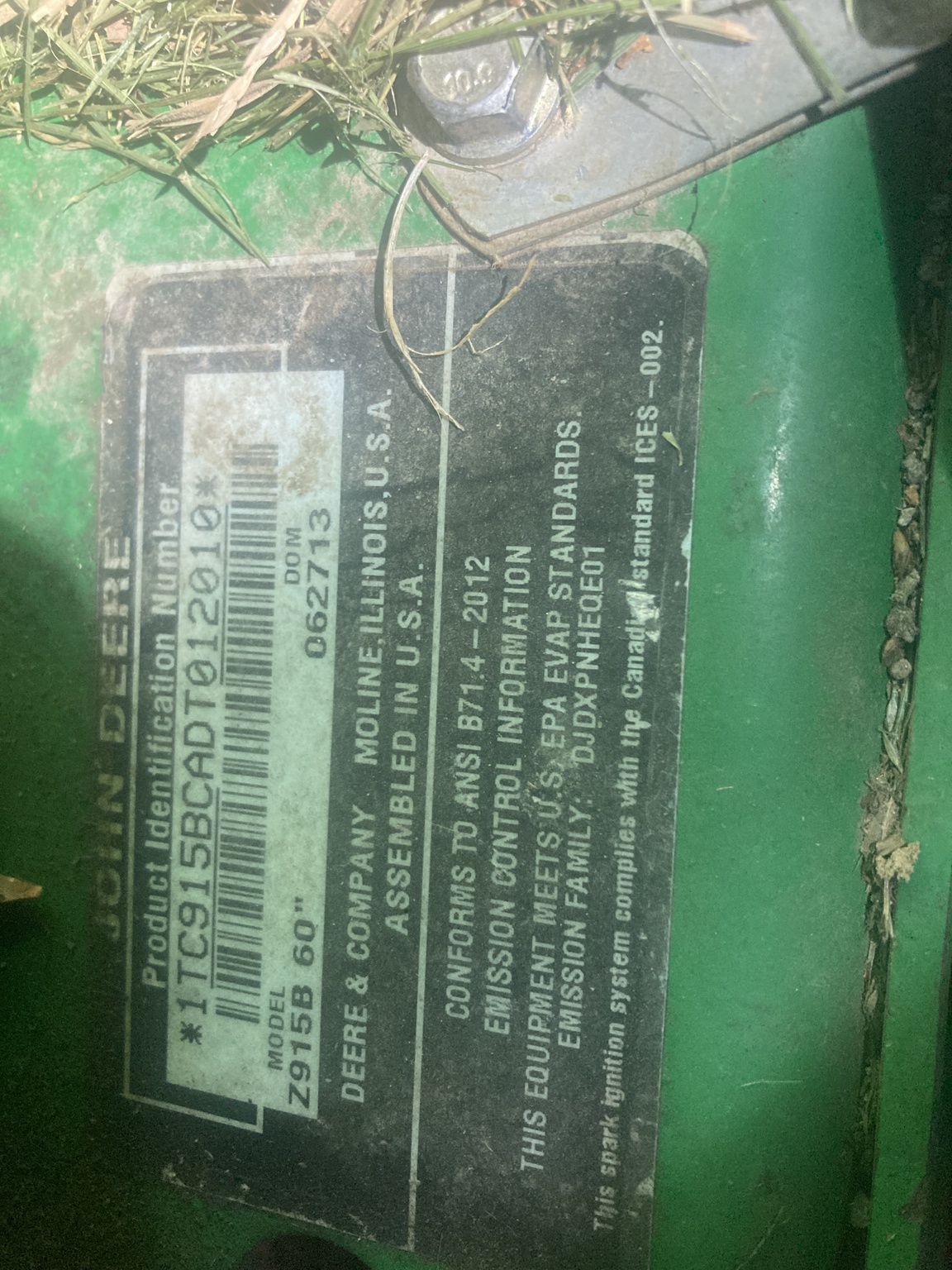 2013 John Deere Z915B Image 2