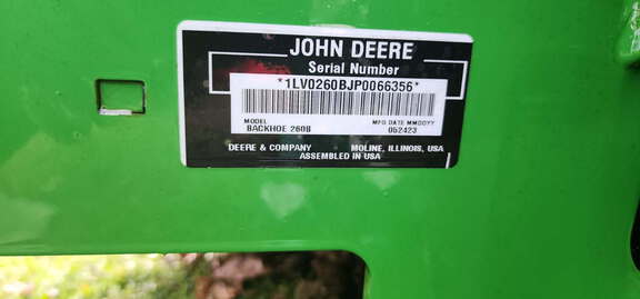 Photo of 2023 John Deere 260B Backhoe