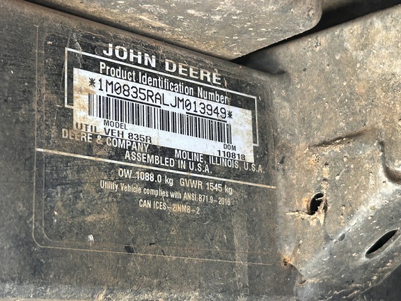 2018 John Deere XUV 835R (10th thumbnail)