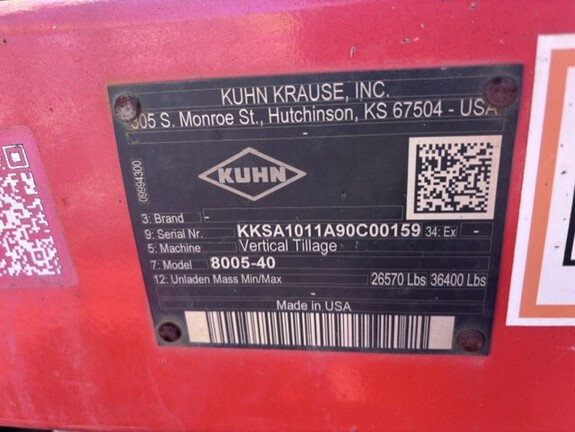 2020 Krause 8005-40