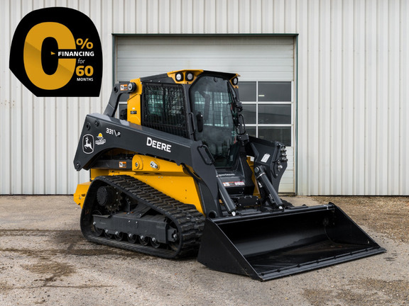 New In-Stock -- John Deere 331 P Track Loader + Premium Cab Compact Track Loaders at Horizon Ag & Turf in Horizon Ag & Turf,  - Photo1