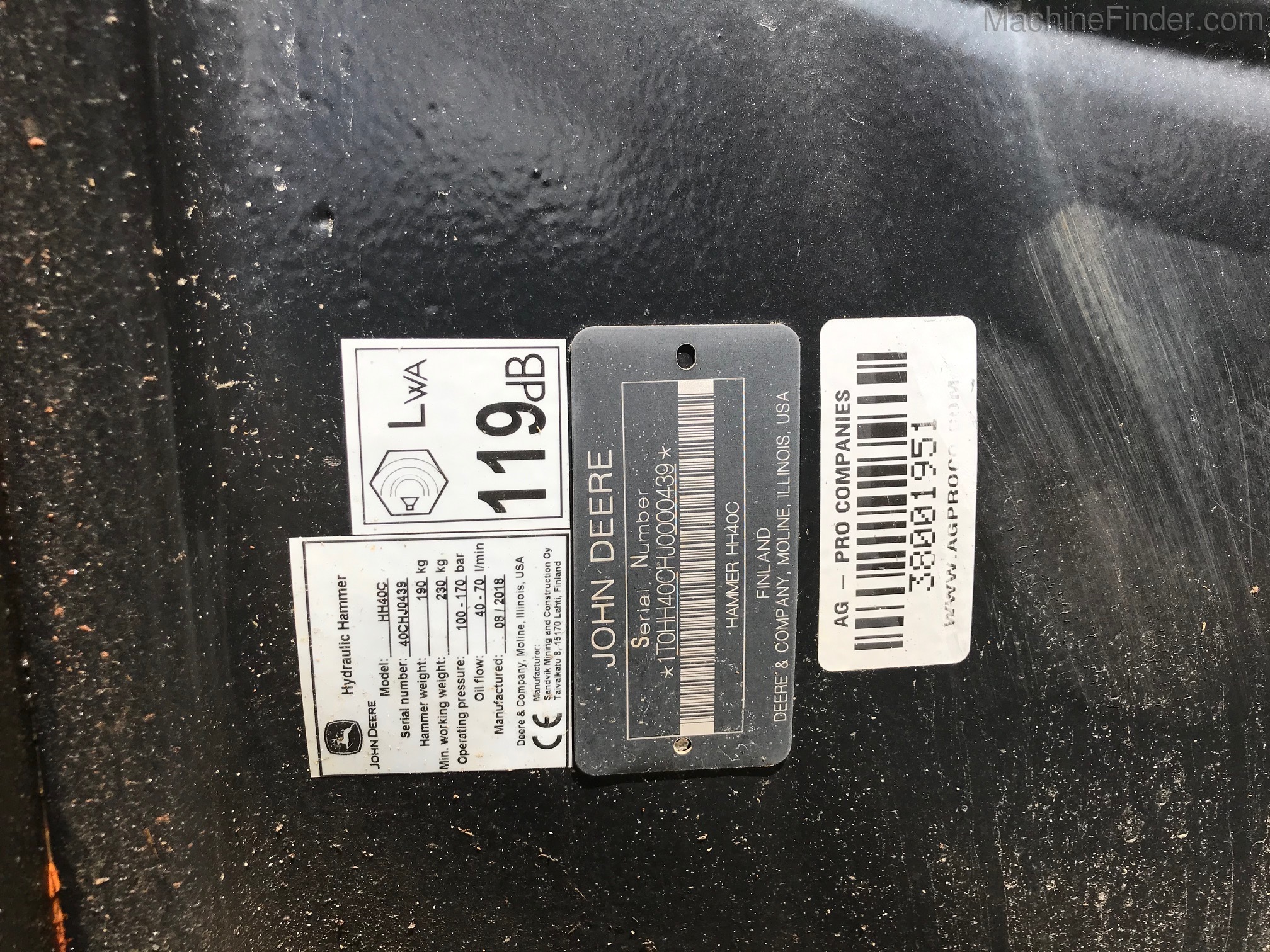 2018 John Deere HH40C Image 2