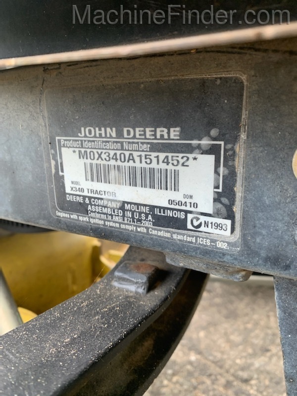 2010 John Deere X340 Image 5