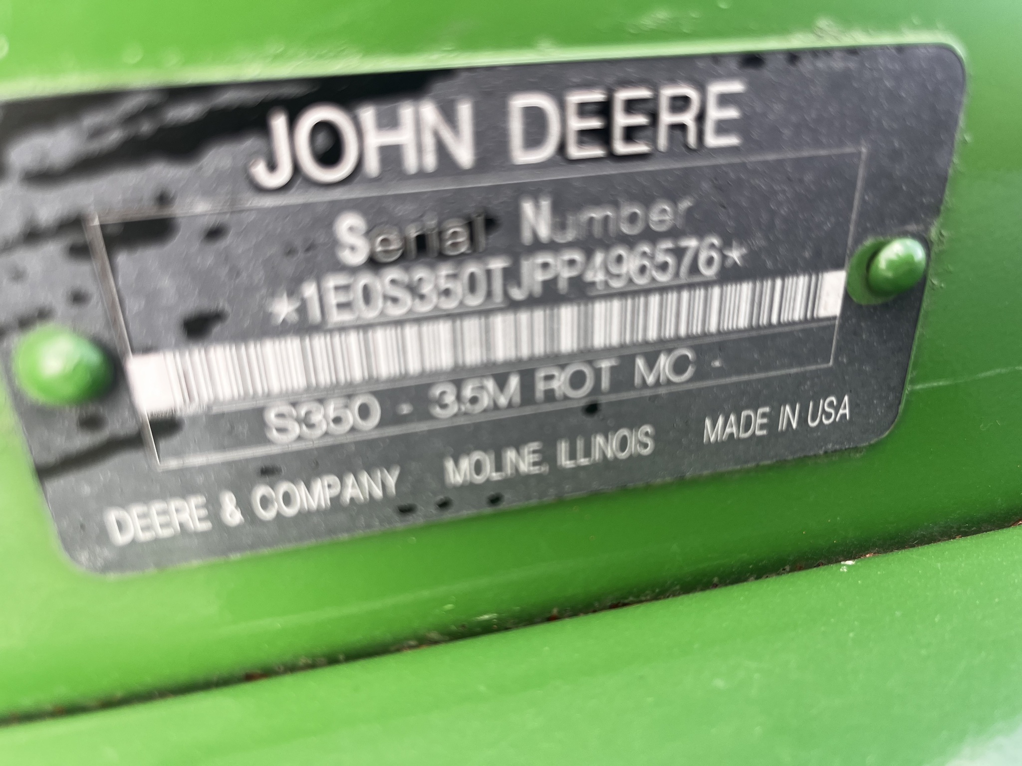 2023 John Deere S350 Image 14