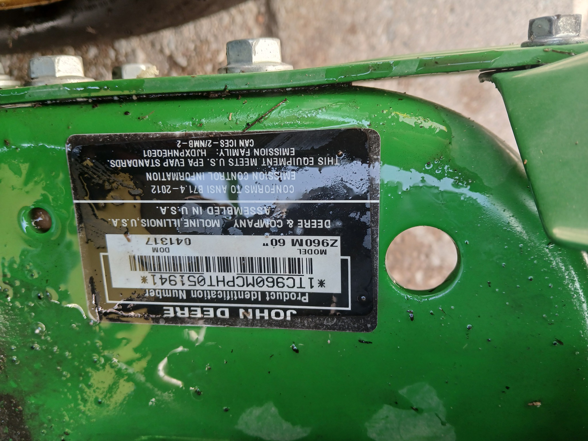 2017 John Deere Z960M Image 6