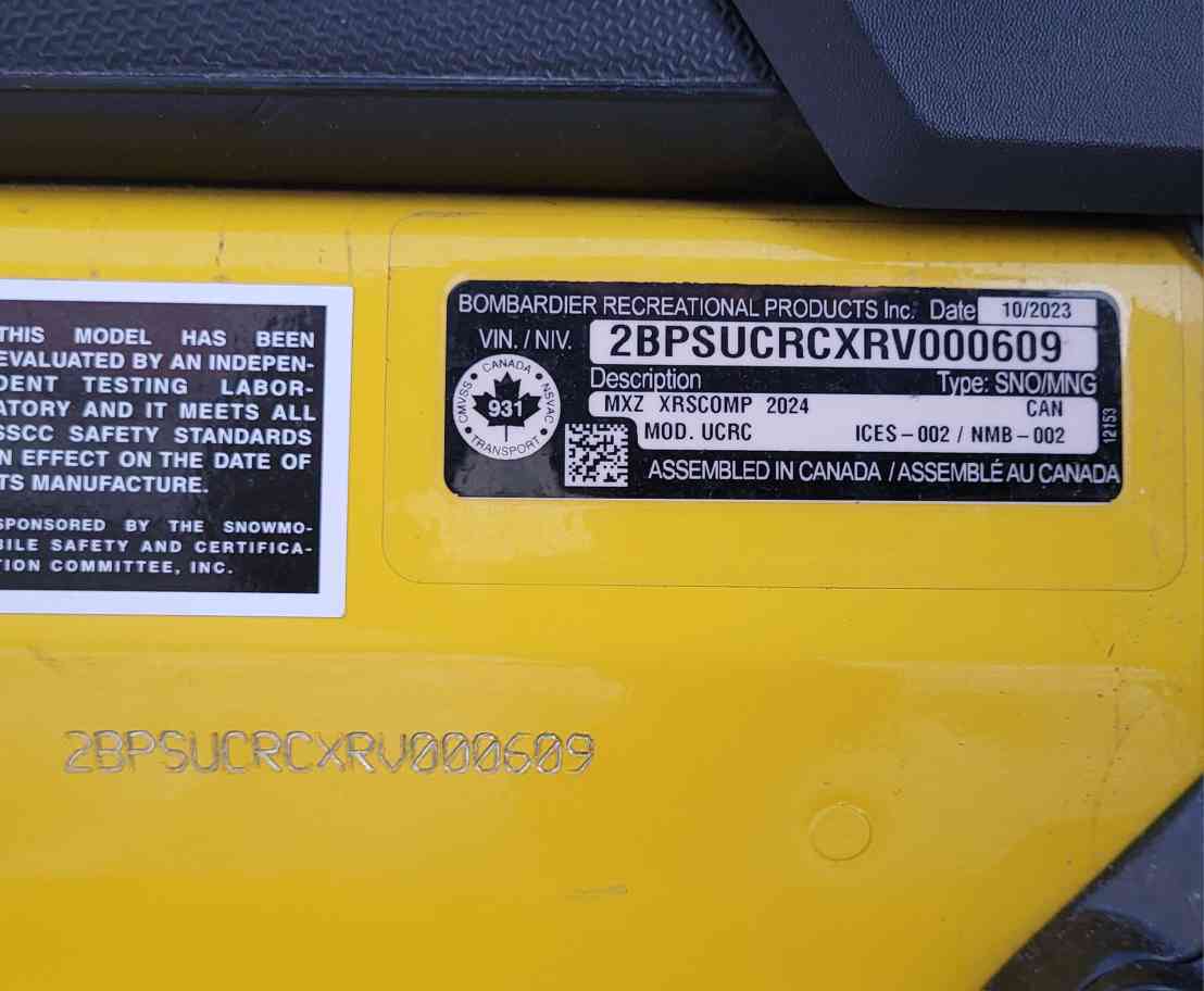 2024 Ski Doo MXZ X RS 850 E-Tec  Comp Image 9