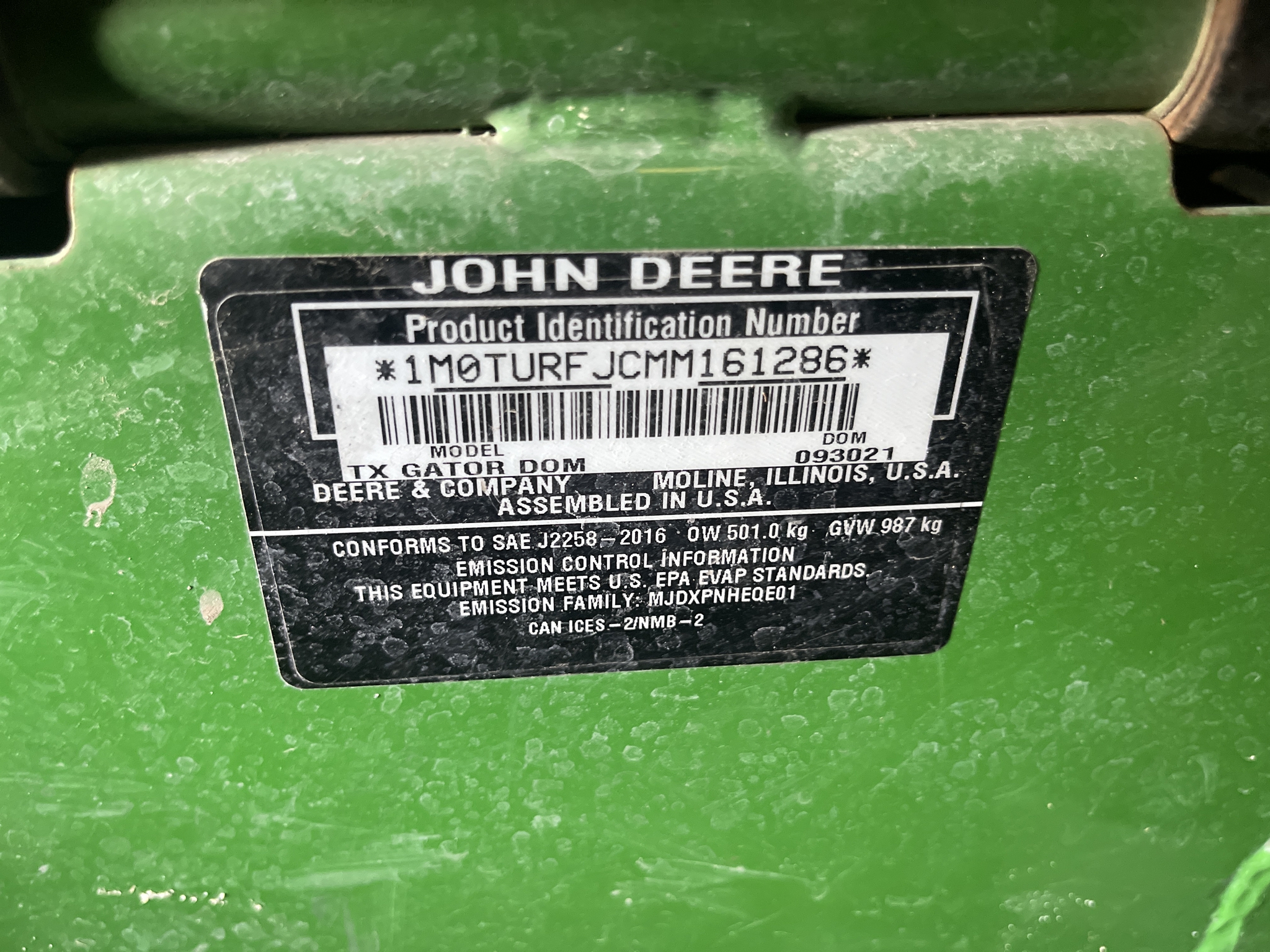 2021 John Deere Tx Turf Image 16