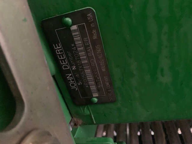 2002 John Deere 567 Image 7