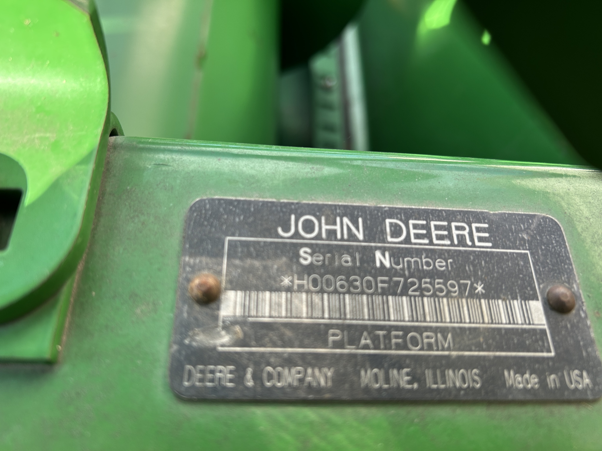 2008 John Deere 630F Image 7