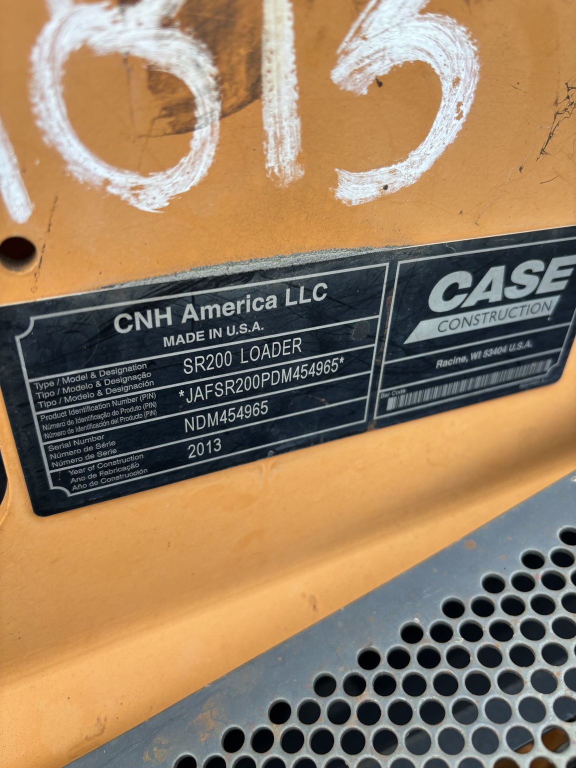 2013 Case SR200 Image 7