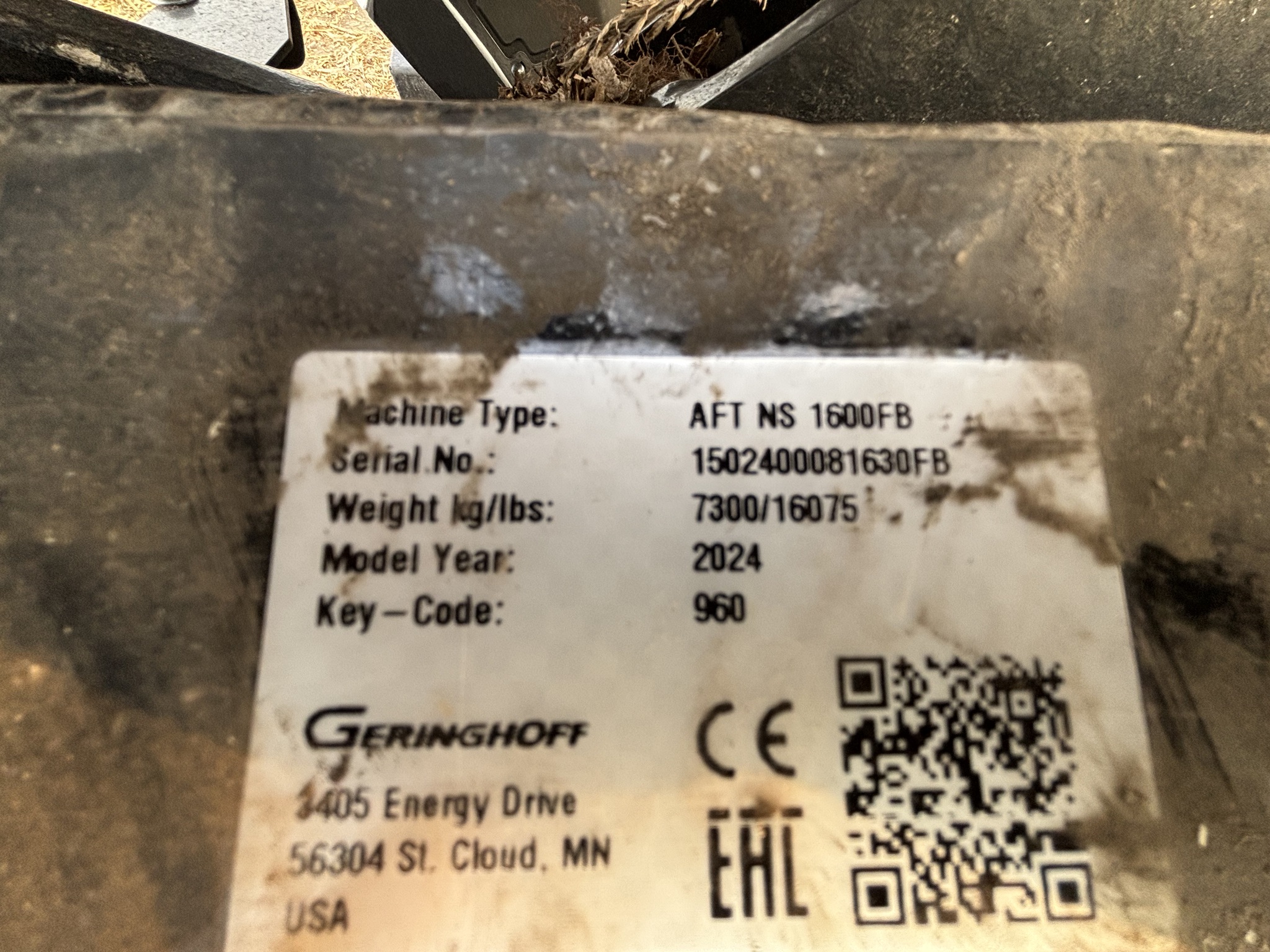  2024 Geringhoff NS 1600FB at Heritage Tractor in Atchison, KS