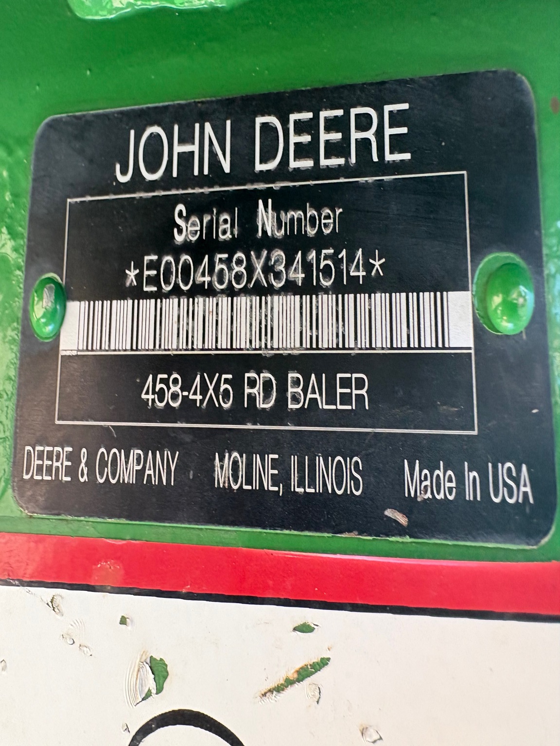 2008 John Deere 458 Image 16