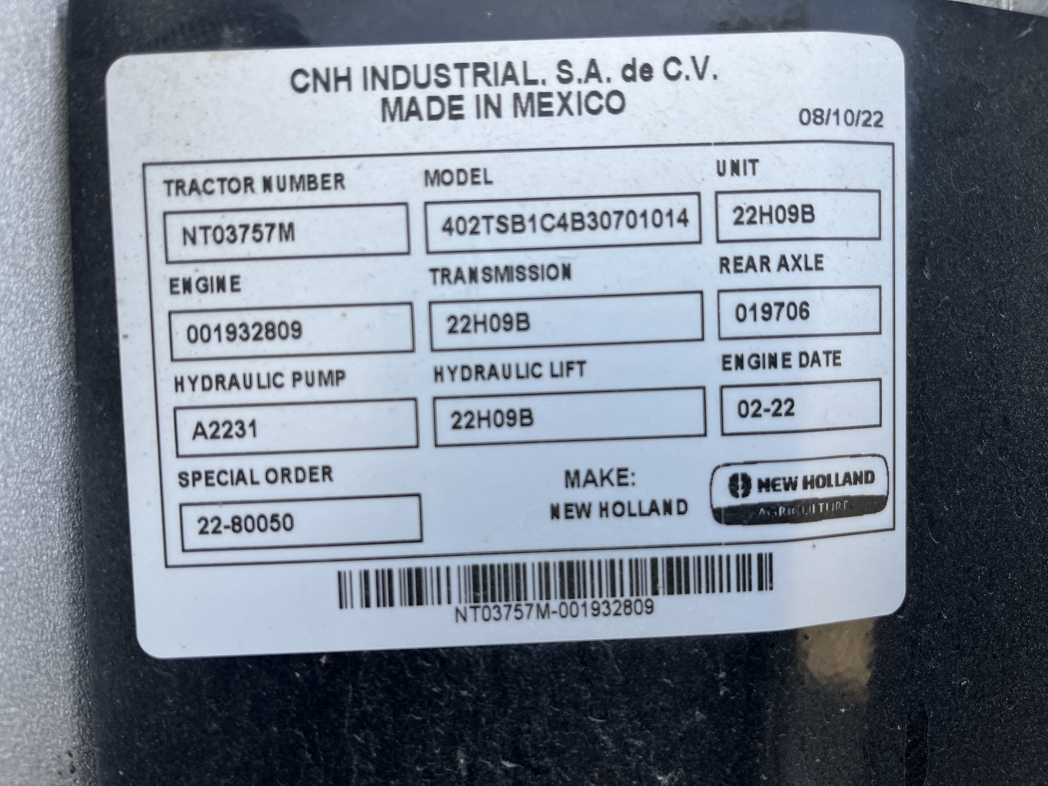  2022 New Holland TS6.110 T4B at Heritage Tractor in Rogersville, MO