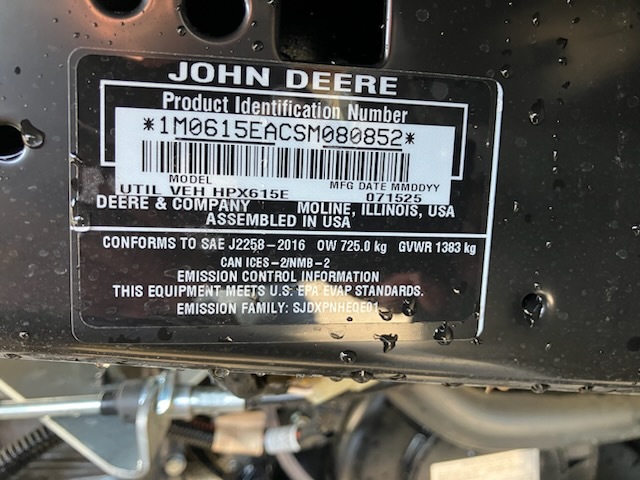 2025 John Deere HPX615E Image 9