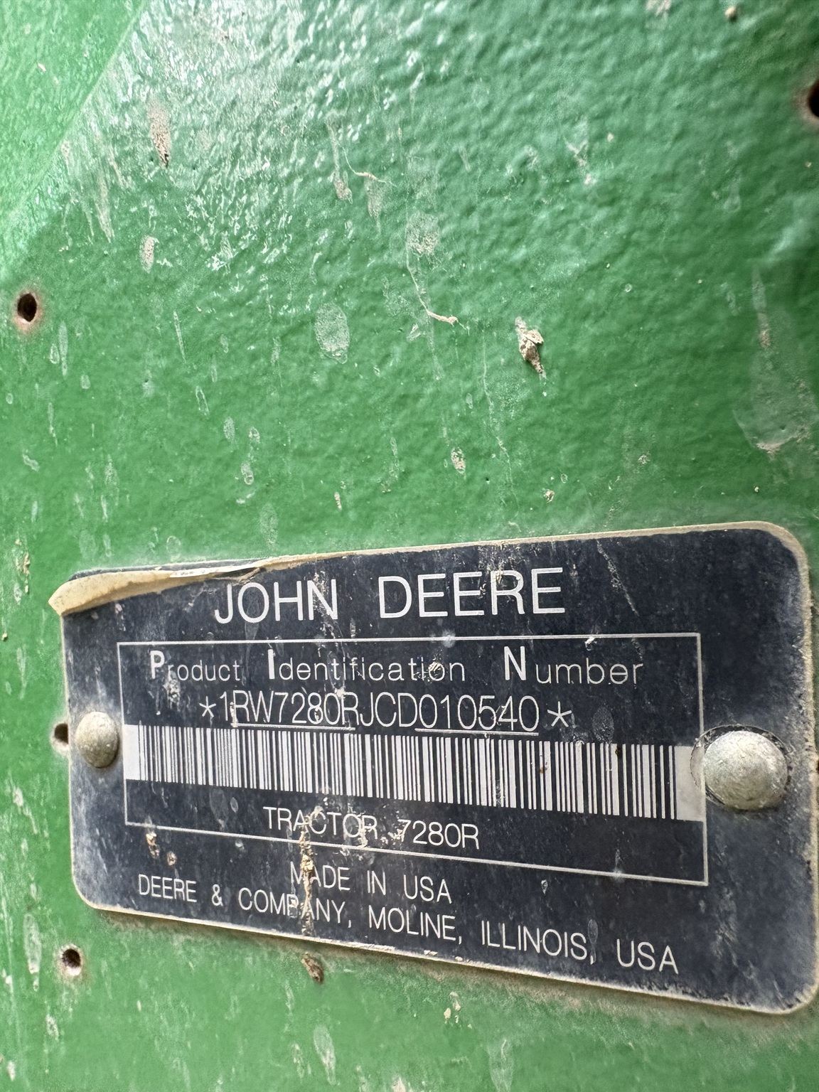 2012 John Deere 7280R Image 2