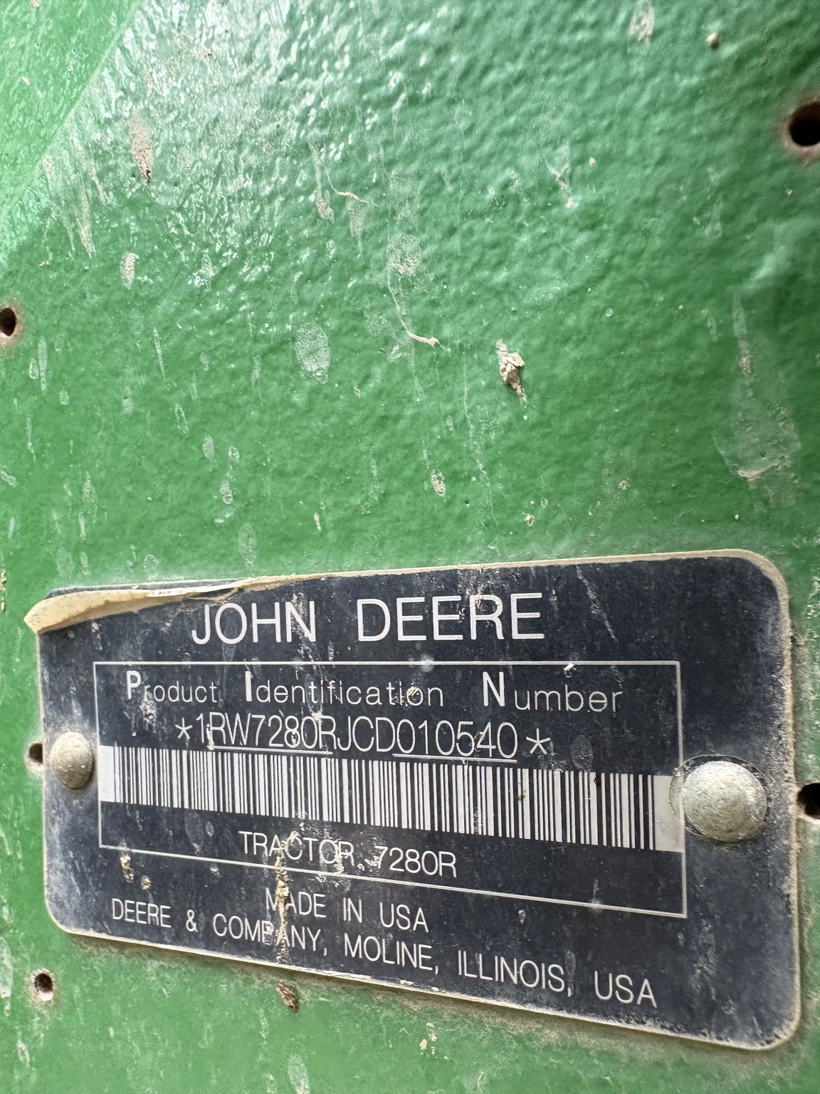 2012 John Deere 7280R Image 3