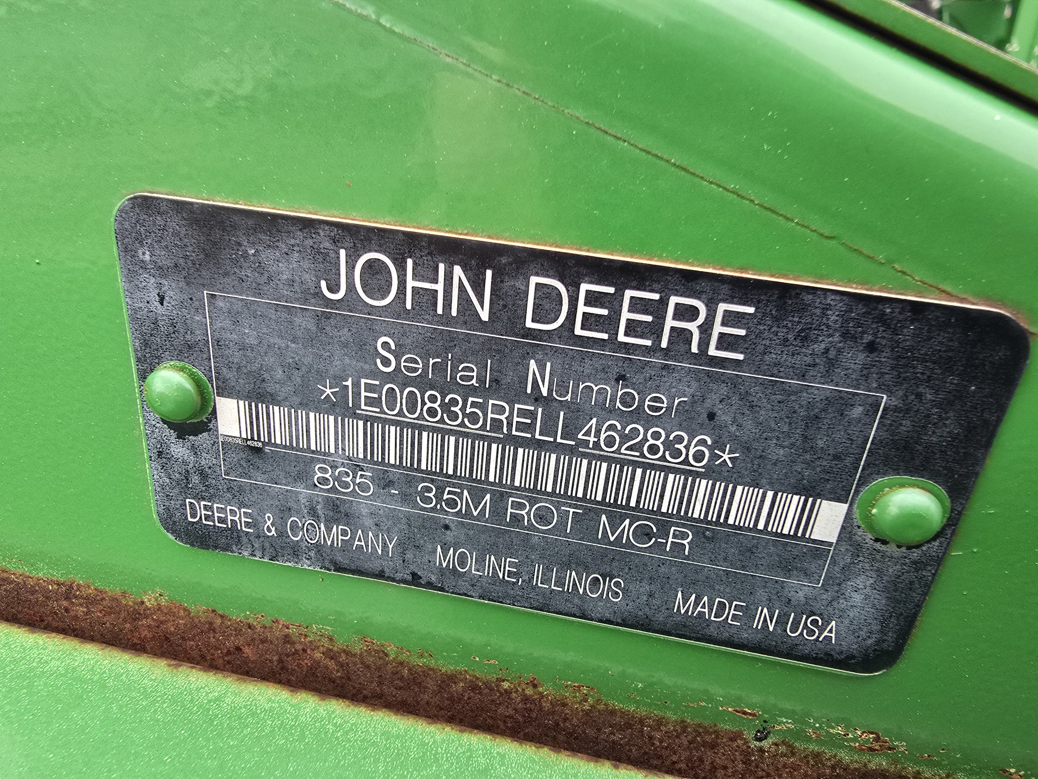 2020 John Deere 835 Image 20