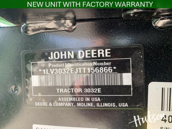 Photo of 2026 John Deere 3032E