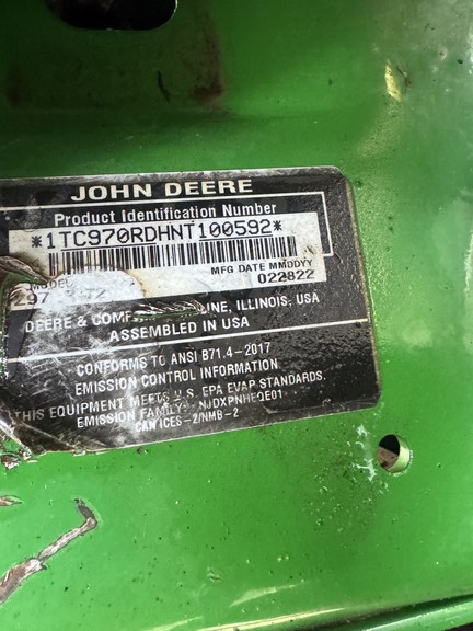 2022 John Deere Z970R