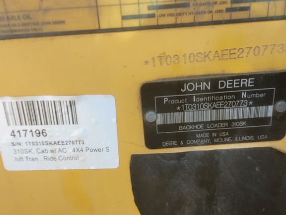 2014 John Deere 310SK