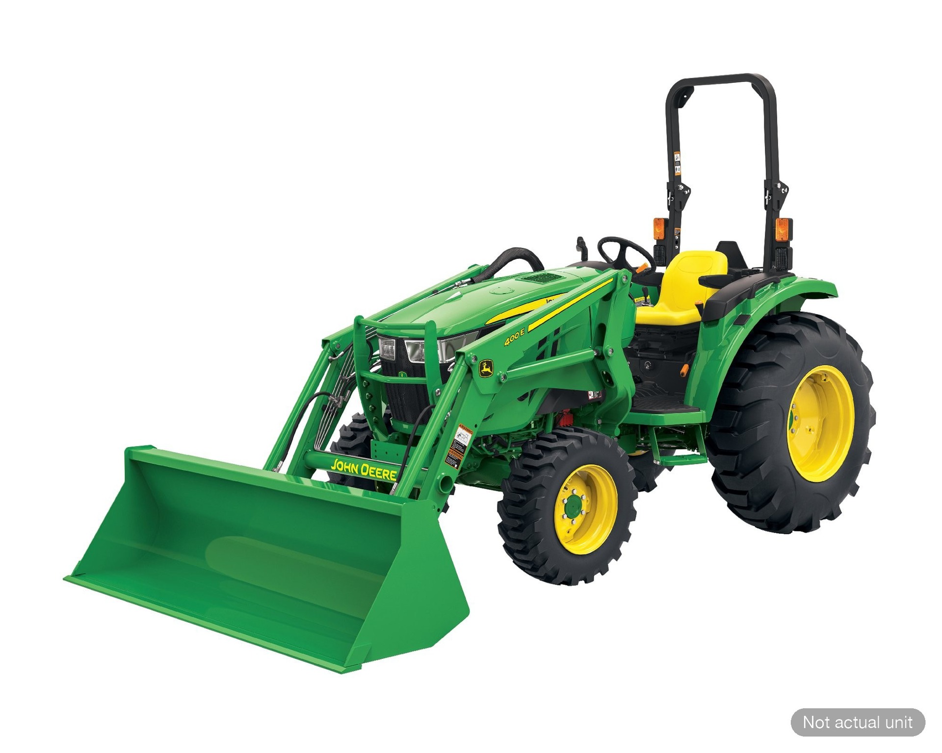 New In-Stock 2025 John Deere 400E Compact Utility Tractor Attachments at Koenig Equipment in Anna, OH - PhotoXL2