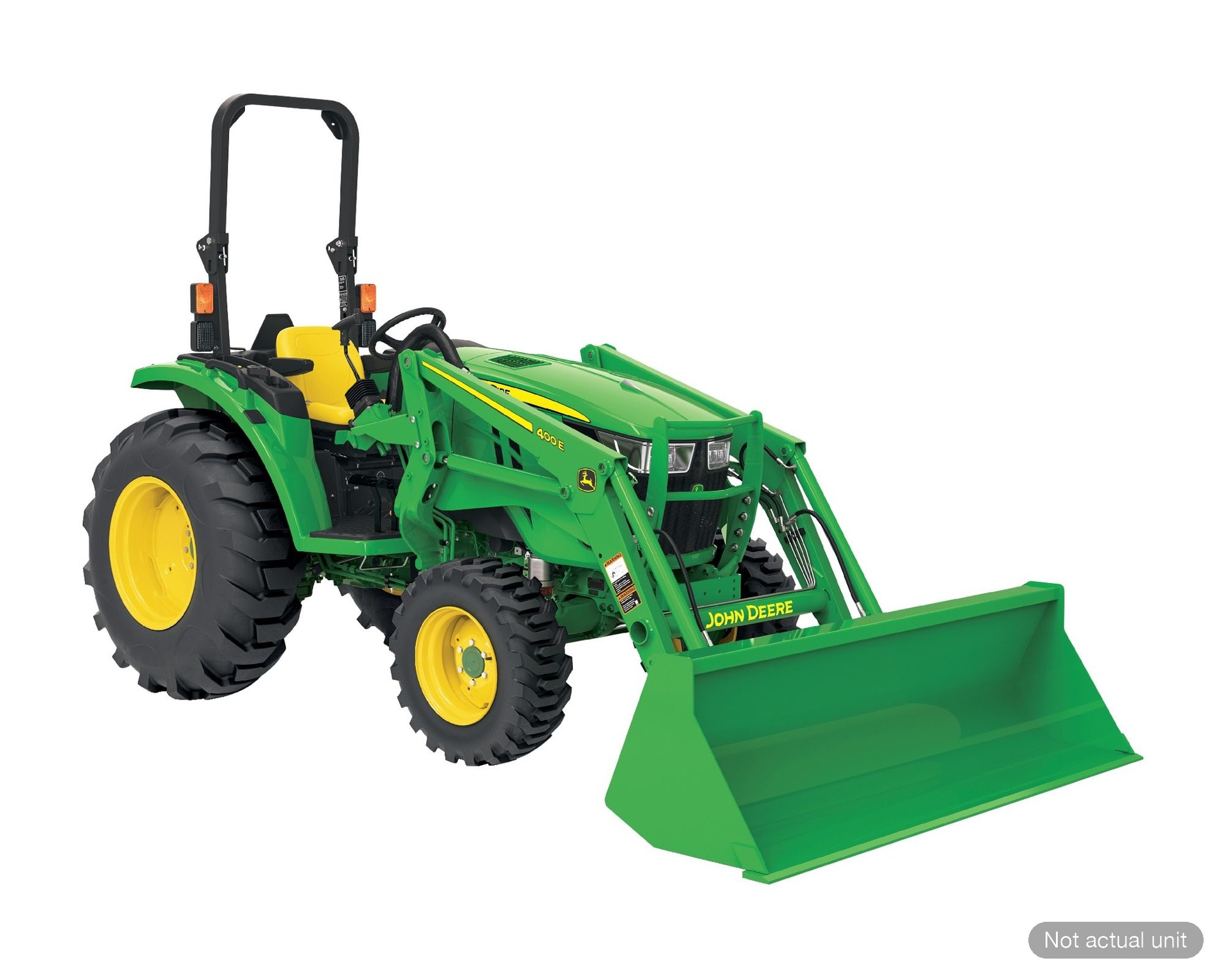New In-Stock 2025 John Deere 400E Compact Utility Tractor Attachments at Koenig Equipment in Anna, OH - PhotoXL3