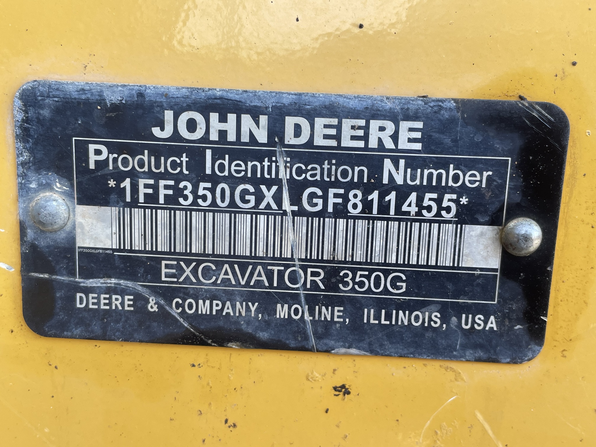 2017 John Deere 350G LC Image 14