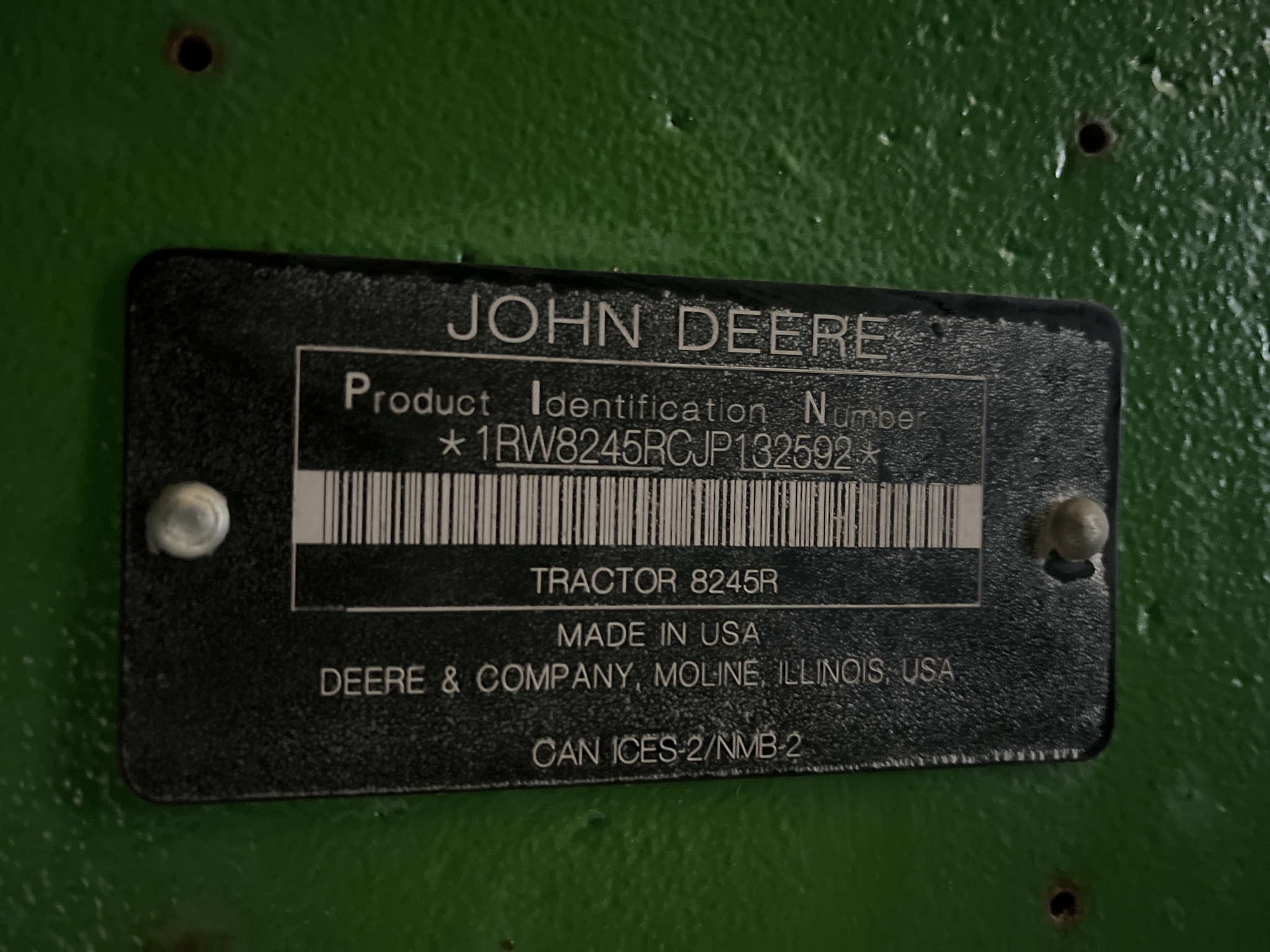 Used 2018 John Deere 8245R Row Crop Tractors at Koenig Equipment in Urbana, OH - PhotoXL21