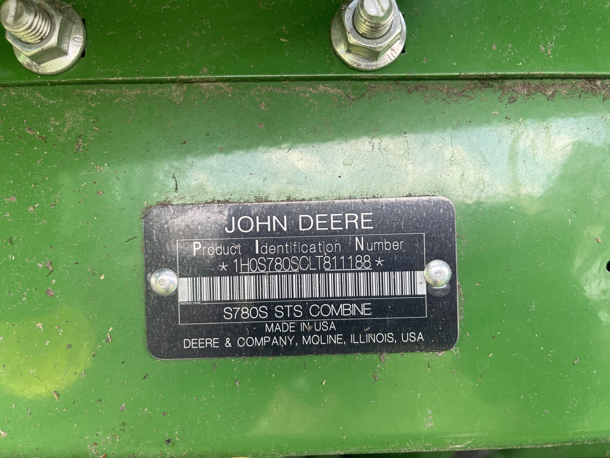  2020 John Deere S780 at Heritage Tractor in Nevada, MO
