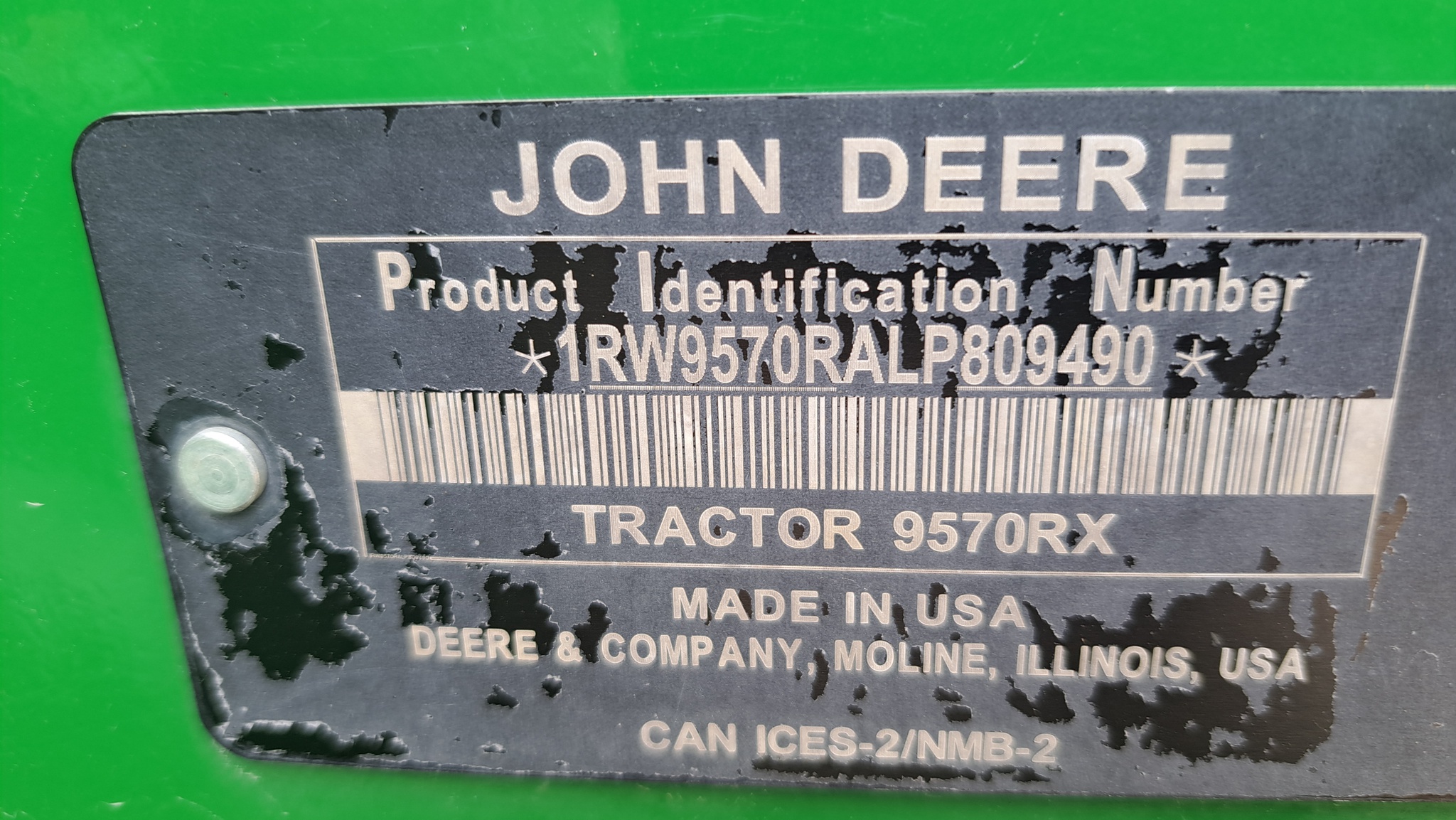  2020 John Deere 9570RX at Heritage Tractor in Galesburg, IL