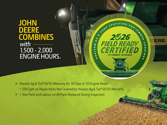 Used 2019 John Deere S790 Combines at Horizon Ag & Turf in Vermilion, AB - Photo2