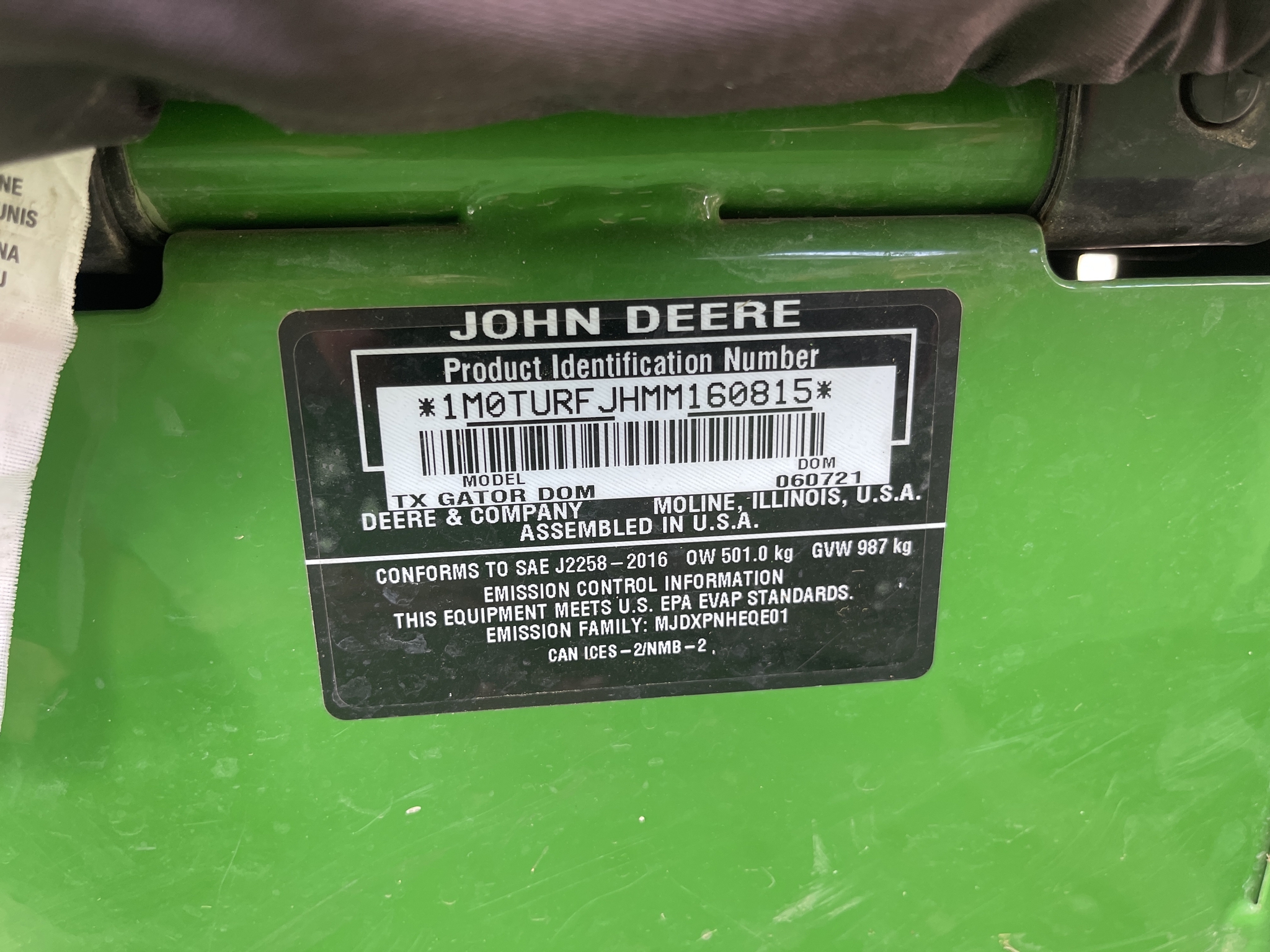 2021 John Deere TX Turf Image 16