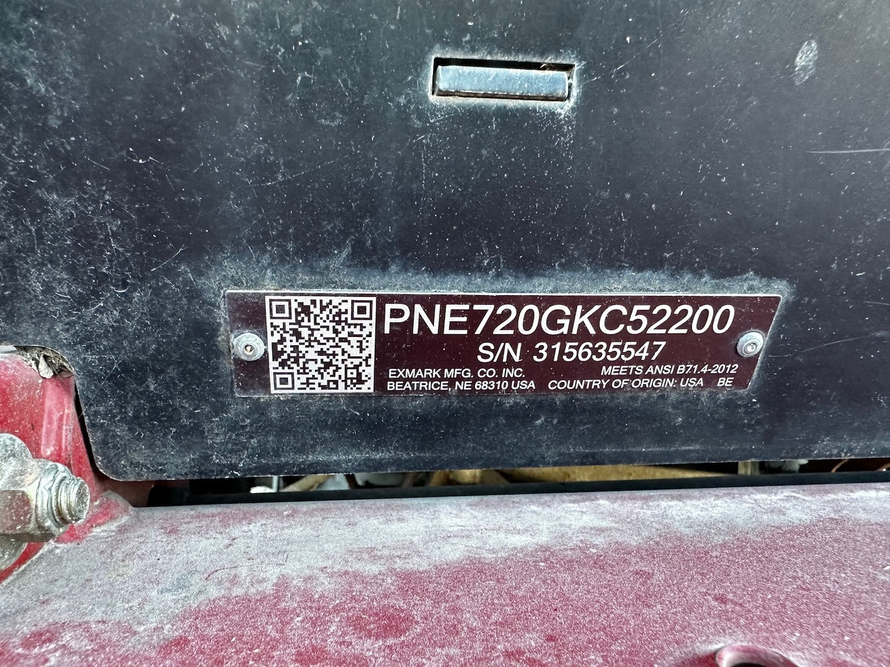  2015 Exmark PNE720GKC52200 at Heritage Tractor in Lexington, IL