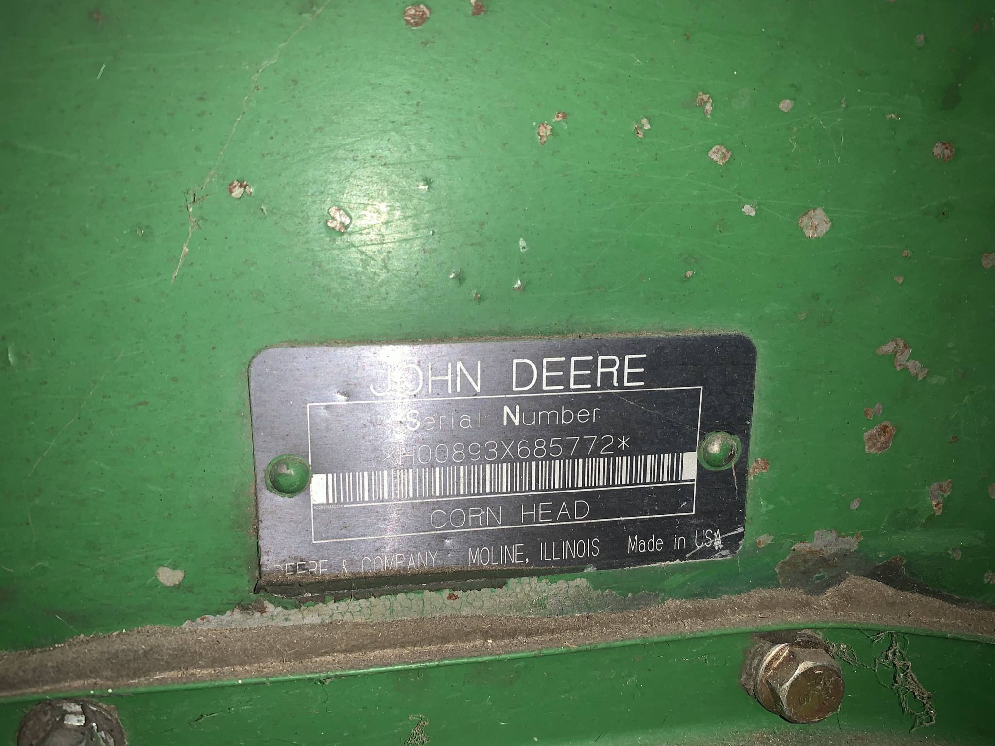 2000 John Deere 893 Image 9