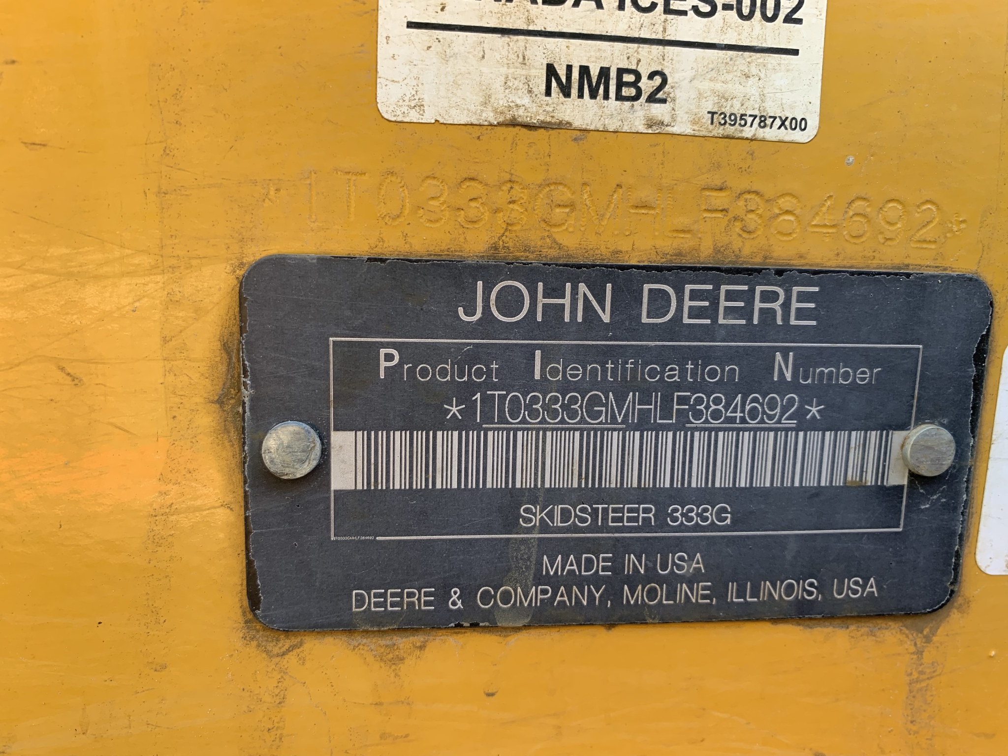 2020 John Deere 333G Image 4