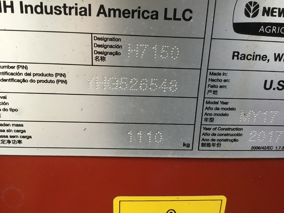 2017 New Holland H7150 - Photo17