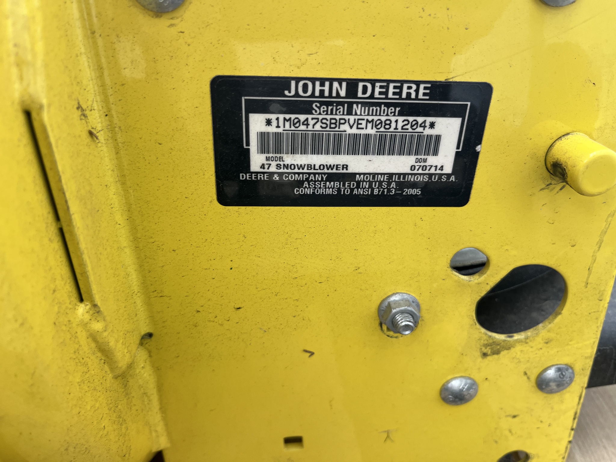 2014 John Deere 47