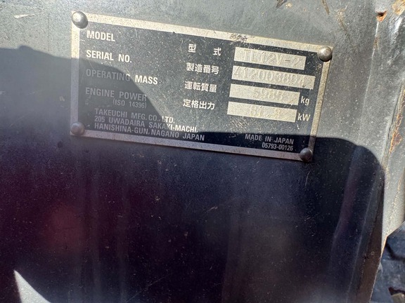 2021 Takeuchi TL12v-2